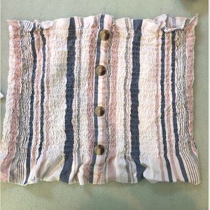 NEVER WORN Strapless Bandeau Crop Top